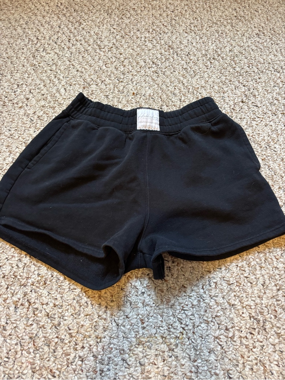 Hollister Black Athletic Lounge Shorts